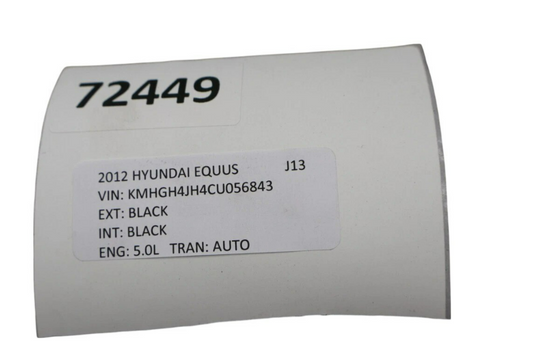 11-16 Hyundai Equus Sun Roof Sunroof Window Moonroof Glass 81610-3M001 Oem