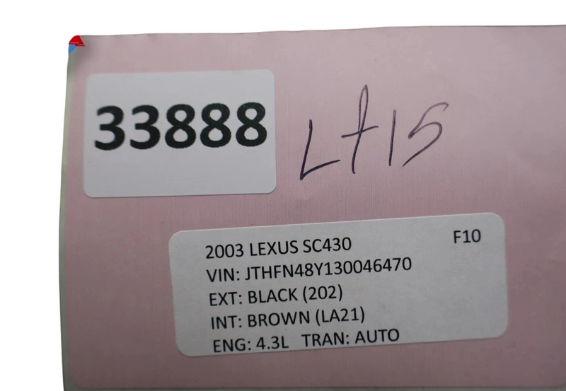 Load image into Gallery viewer, 02-10 Lexus SC430 Z40 Overhead Interior Dome Light Trim Panel 6331024032 Oem
