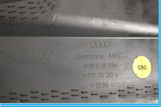 11-18 Audi A8 Quattro Right Side Rain Tray Water Deflector Cover Oem