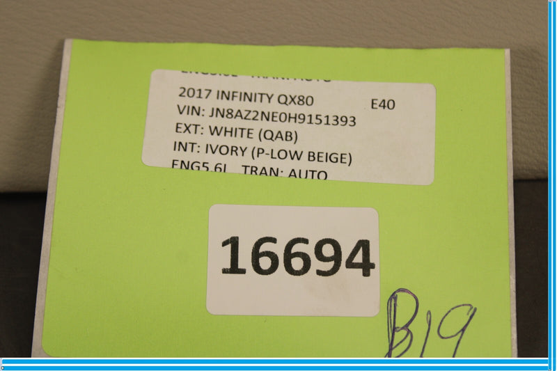 Load image into Gallery viewer, 11-21 Infiniti QX56 QX80 Rear Left Side Upper Quarter Panel Trim Cover Oem
