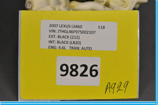 07-09 Lexus LS460 Rear Right Passenger Headrest Head Rest Adjust Motor Oem
