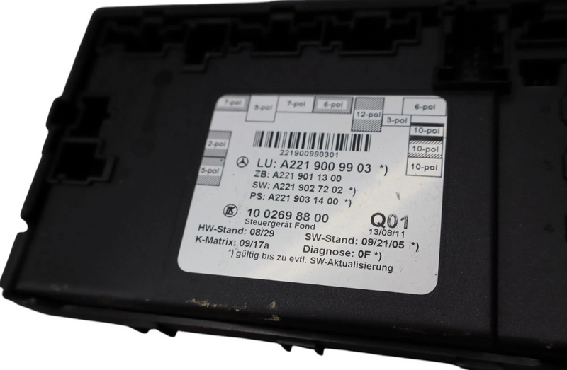 Load image into Gallery viewer, 07-13 Mercedes S550 S63 AMG W221 Rear Left Driver Door Control Module ECU Oem
