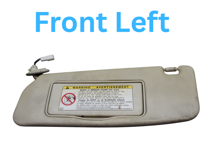Load image into Gallery viewer, 02-05 Lexus SC430 Front Left Driver Side Sun Visor Sunvisor W/ Vanity Mirror Oem

