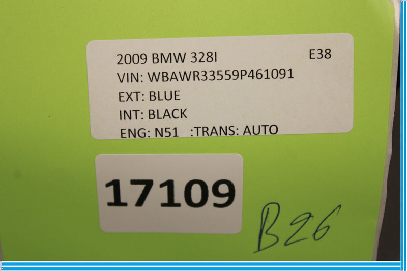 Load image into Gallery viewer, 07-13 BMW 335i 328i Rear Right Passenger Side Roll Bar Trim Cover Oem
