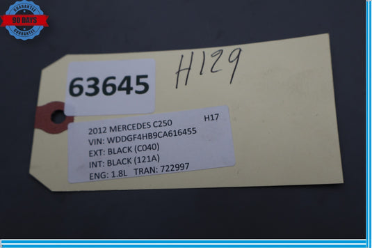 08-14 Mercedes C250 C300 C350 Rear Right Side Folding Lock Latch Oem