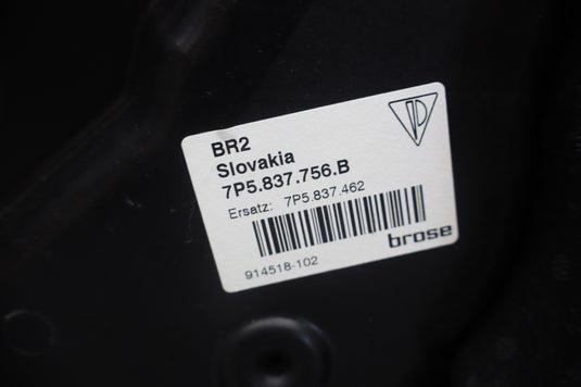 11-18 Porsche Cayenne 958 Front Left Side Door Window Regulator 7P5837462 Oem