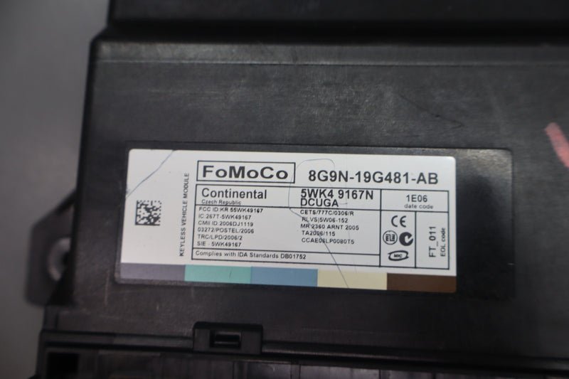 Load image into Gallery viewer, 07-15 Jaguar XK XKR Keyless Entry Control Module Unit ECU 8G9N19G481AB Oem
