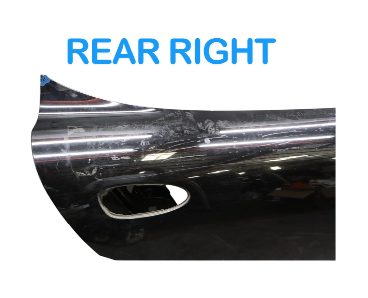 Load image into Gallery viewer, 10-16 Porsche Panamera 970 Rear Right Side Exterior Door Shell Panel Black OEM

