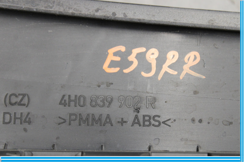 Load image into Gallery viewer, 11-18 Audi A8 Quattro Rear Right Passenger Side Forward Door Molding Black Oem
