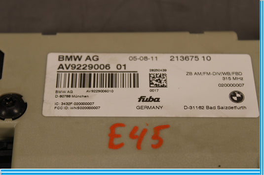 09-15 BMW 750Li F01 F02 Radio Antenna Diversity Control Module Amplifier Oem