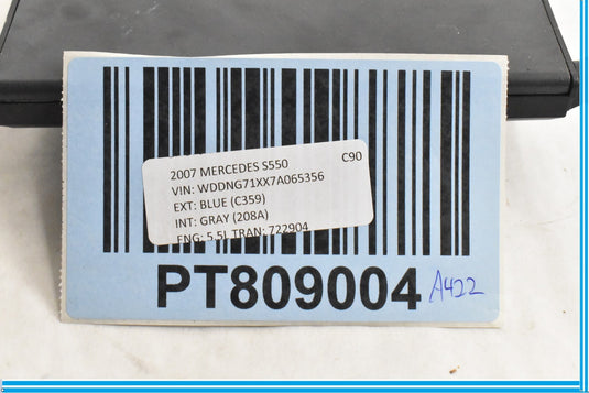 07-13 Mercedes W221 S550 S400 Front Right Side Under Seat Control Module OEM