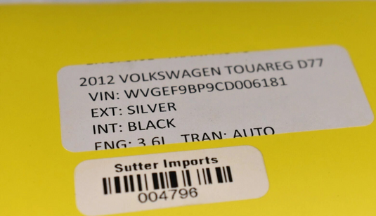 11-14 Volkswagen VW Touareg Front Right Side Interior Door Trim Panel Black Oem