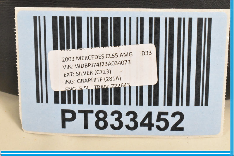 Load image into Gallery viewer, 03-06 Mercedes CL500 CL55 AMG W215 Front Right Upper Seat Cushion Black Oem
