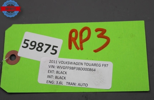 11-14 Volkswagen VW Touareg Power Steering Gear Rack & Pinion Assembly Oem
