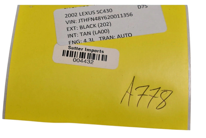 Load image into Gallery viewer, 02-10 Lexus SC430 Console Automatic Transmission Gear Floor Shifter Selector OEM
