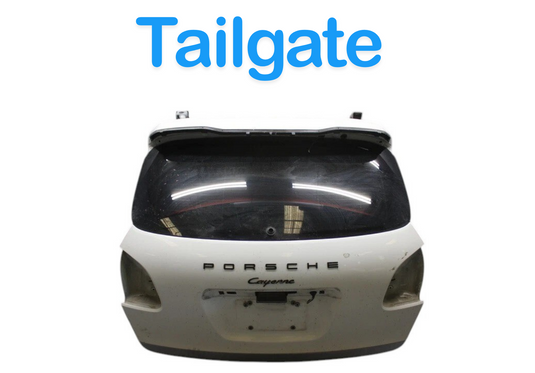 11-14 Porsche Cayenne 958 Hybrid S Trunk Lid Liftgate Tailgate Shell Panel OEM