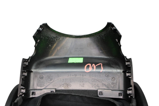 09-19 BMW 550i 750Li 750Li Steering Wheel Column Shroud Upper Cover Black OEM