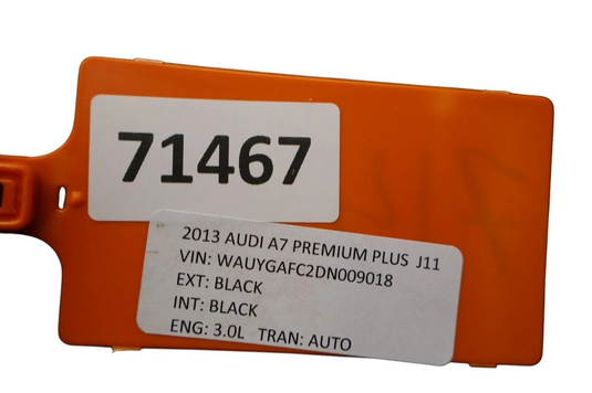 12-18 Audi A7 Quattro S7 Rear Right Passenger Side Door Shell Panel Black Oem