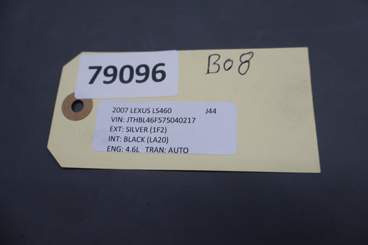 07-12 Lexus LS460 Radiator Core Support Hood Lock Tie Bar Bracket 5320550060 Oem