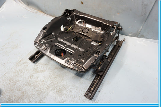 11-17 Porsche Cayenne Front Left Driver Seat Lower Track Frame W/ Motor Oem