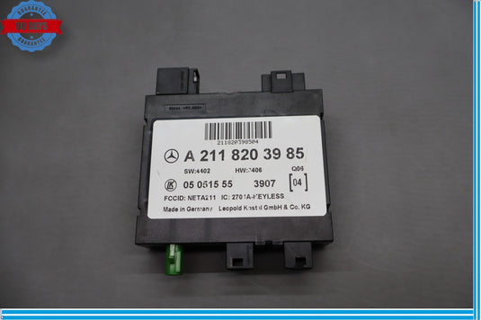 03-11 Mercedes CLS550 E350 Keyless Go Entry Control Module 2118203985 Oem