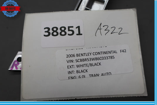 06-12 Bentley Continental Flying Spur Front/Rear Right Seat Molding Trim Oem