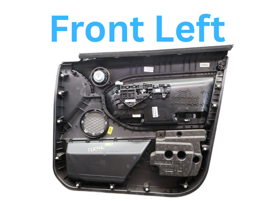 12-19 Range Rover Evoque L538 Front Left Door Trim Panel Assembly Black Oem