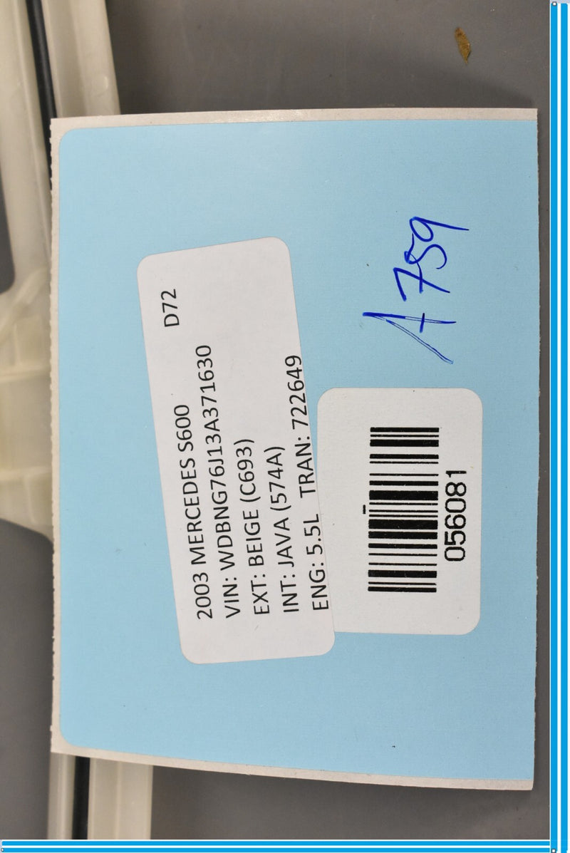 Load image into Gallery viewer, 00-06 Mercedes S500 S600 W220 Rear Left Driver Keyless Go Entry Antenna Oem
