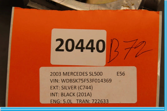 01-13 Mercedes  SL500 SLK55 CLK55 AMG CL00 Engine Throttle Body 1131410125 OEM