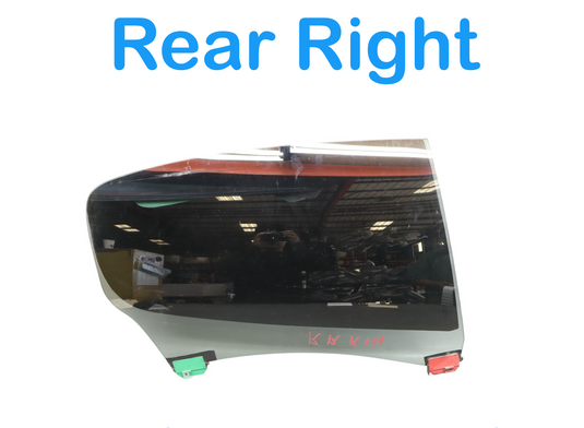 03-13 Maserati Quattroporte M139 Rear Right Side Door Window Auto Glass Oem