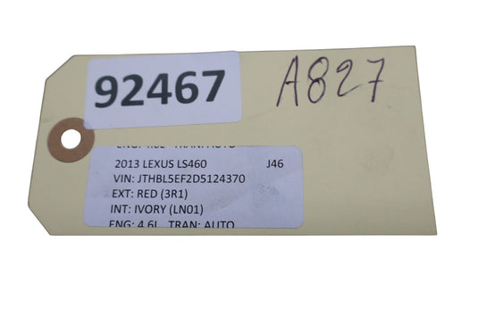 07-17 Lexus LS460 LS460L Rear Left Driver Side Trunk Access Panel Trim Oem