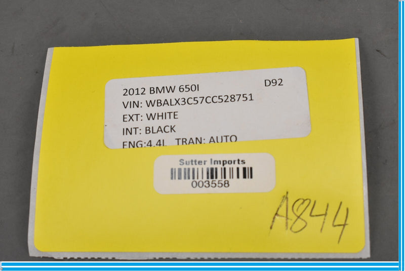 Load image into Gallery viewer, 12-14 BMW F12 650i Right Passenger Upper Seat Cushion Backrest Panel Cover Oem

