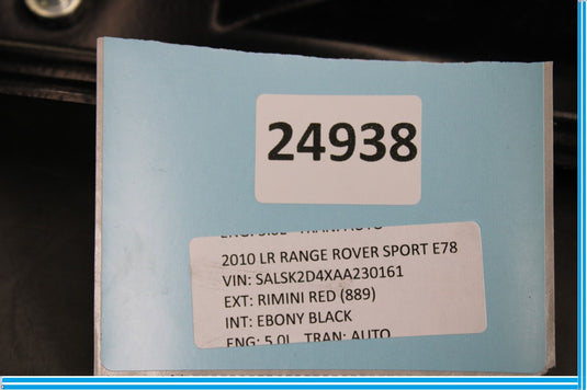 10-13 Land Range Rover Sport Rear Right Window Motor Regulator W/O Motor Oem
