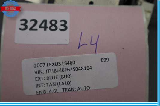 07-09 Lexus LS460 Rear Left Driver Side Radio Receiver Noise Filter Oem