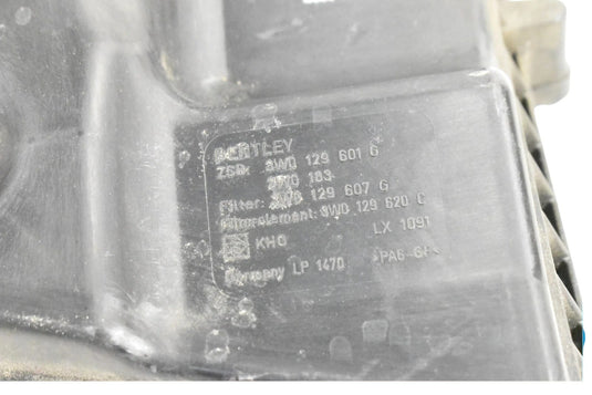 03-13 Bentley Continental Left Driver Side Air Cleaner Box 3W0129601G OEM