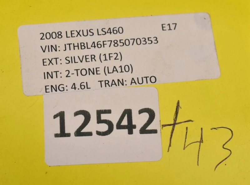 Load image into Gallery viewer, 07-12 Lexus LS460 Front Left Side Engine Room Cover Trim Panel 53796-50020 Oem
