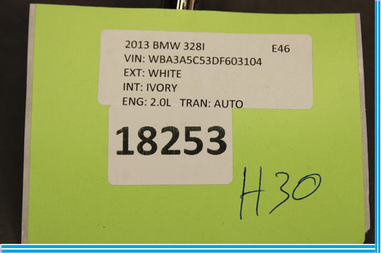 12-18 BMW 320i 328i F30 Front Left Side Upper Seat Headrest Beige Oem