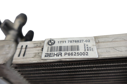09-15 BMW F01 F02 750 750Li Engine Cooling Coolant Auxiliary Radiator Unit Oem