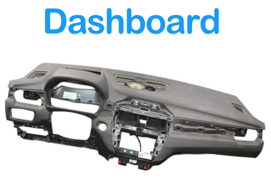 16-22 BMW X1 Dash Dashboard Instrument Panel Assembly Black 51456969852 Oem