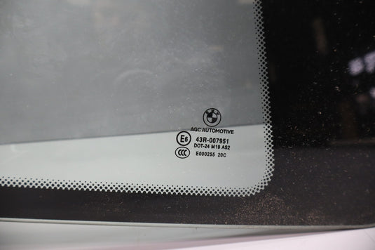 14-21 BMW I01 i3 101 Rear Right Passenger Side Door Window Glass 51357288186 Oem