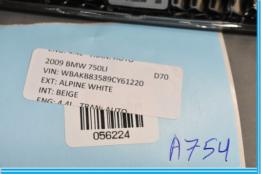 09-15 BMW 750I 750LI F01 F02 Rear Upper Center Dome Light Unit Assembly Oem
