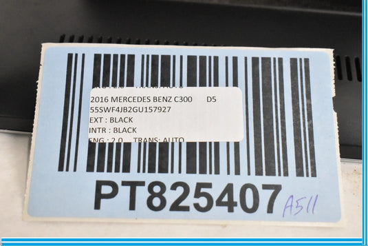15-18 Mercedes C300 W205 Front Dash Navigation Display Screen 10R037930 OEM