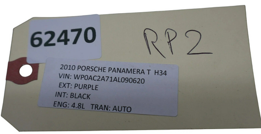 10-16 Porsche Panamera Power Steering Gear Rack and Pinion Assembly Oem