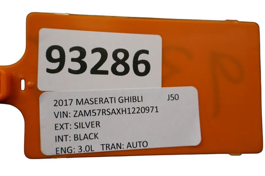 14-22 Maserati Ghibli Rear Right Passenger Side Door Shell Panel Silver Oem