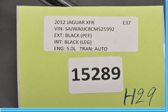 09-11 JAGUAR XF FRONT SEAT HEADREST SET RIGHT or LEFT BLACK OEM