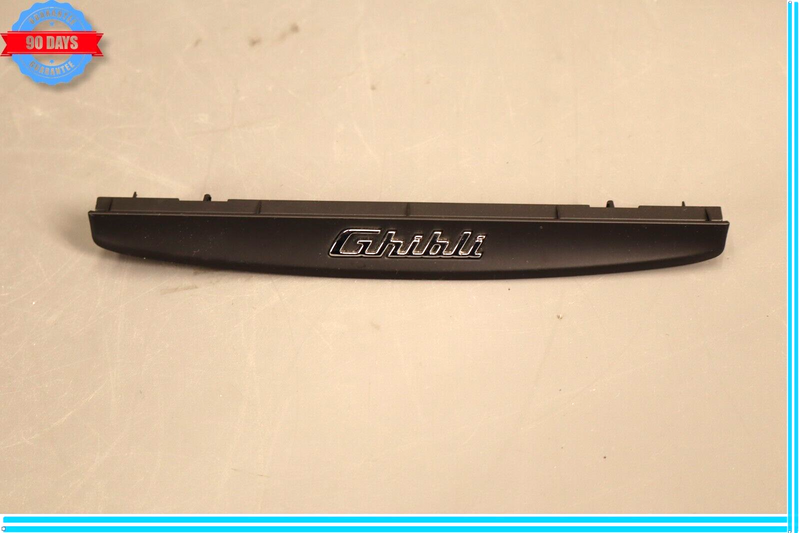 Load image into Gallery viewer, 14-18 Maserati Ghibli Center Dash Under Screen Lower Panel Cover Emblem Trim Oem
