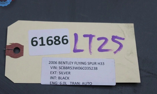 03-12 Bentley Continental Flying Spur Windshield Cowl Panel Trim 3W8819401D Oem