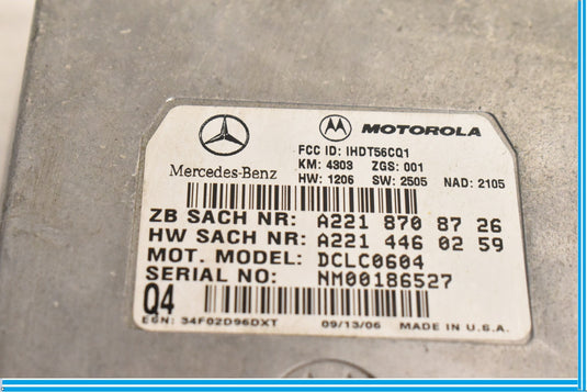 07-14 Mercedes CL550 CL600 W216 Voice Communication Control Module Oem