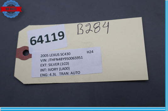 02-10 Lexus SC430 Z40 Trip Mileage Reset Switch Black 84975-51010 Oem