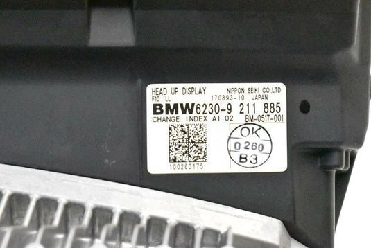 11-16 BMW 535I 550I M5 Front Dashboard Windshield Heads Up Display HUD OEM